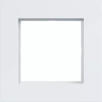 Hager WAD8100WG 1-Gang Frame, A.8, Light White, Glossy