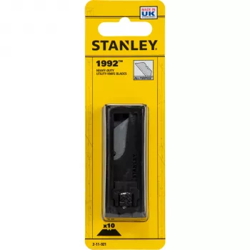 STANLEY BLACK&DECKER Stanley univerzální čepele 1992 10 ks – vysoce kvalitní lichoběžníkové čepele z uhlíkové oceli pro standardní nože
