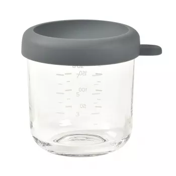BEABA skleněná dóza na potraviny s vzduchotěsným víkem 250 ml Mineral