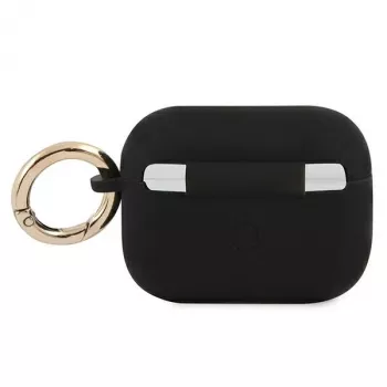 GUESS GUAPSSSK pouzdro na AirPods Pro černá silikon Vintage Script