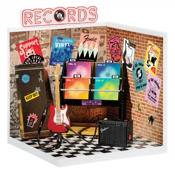 Miniaturní kreativní sada MGA's Miniverse – Real Music Record Shop