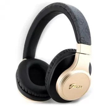GUESS GUBH604GEMK Bluetooth přes hlavu sluchátka černá 4G Script