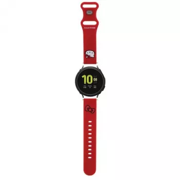 Hello Kitty Universal Silicone Watch Strap HKUWMSCHBLR Red Kitty Head 20mm