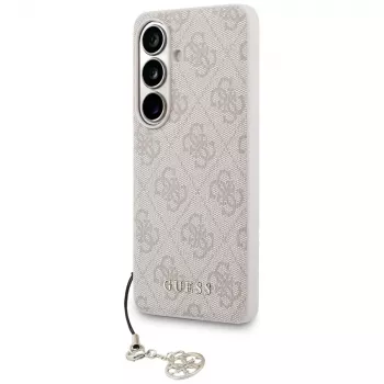 GUESS 4G Classic Logo Charm MagSafe pouzdro na Samsung Galaxy S26 - růžové