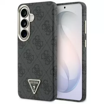 Guess 4G Triangle Logo MagSafe pouzdro na Samsung Galaxy S26 - černé