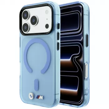 BMW M IML Frosted pouzdro MagSafe pro iPhone 18 Pro / 17 Pro - modré