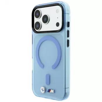 BMW M IML Frosted pouzdro MagSafe pro iPhone 18 Pro / 17 Pro - modré