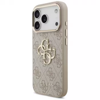GUESS 4G Big Classic Logo pouzdro pro Apple iPhone 17 Pro / 18 Pro - růžové zlato