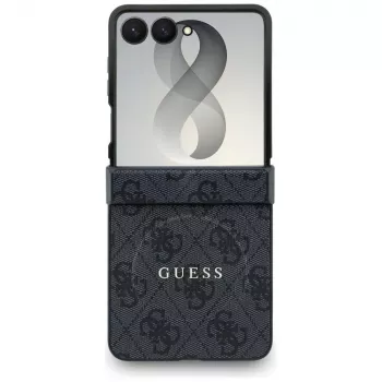 GUESS 4G Classic MagSafe pouzdro pro Samsung Galaxy Z Flip8 - černé