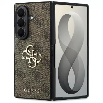 Guess Big 4G Logo pouzdro pro Samsung Galaxy Z Fold 8 Ultra - hnědé