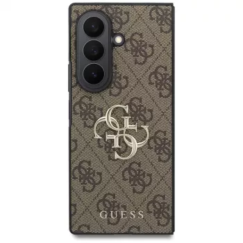 Guess Big 4G Logo pouzdro pro Samsung Galaxy Z Fold 8 Ultra - hnědé