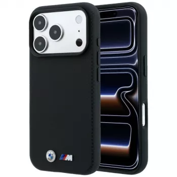 BMW M Quadrille Kevlar Metal Logo MagSafe pouzdro pro iPhone 18 Pro / 17 Pro - černé