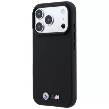 BMW M Quadrille Kevlar Metal Logo MagSafe pouzdro pro iPhone 18 Pro / 17 Pro - černé