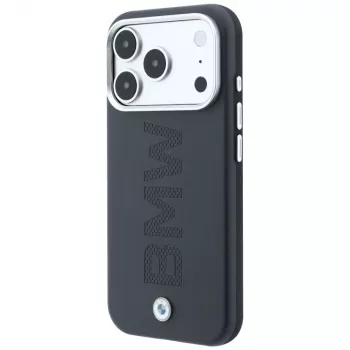 BMW Signature Centered Deboss pouzdro MagSafe pro iPhone 18 Pro / 17 Pro – šedé