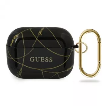Pouzdro GUESS AirPods Pro černé Gold Chain Collection