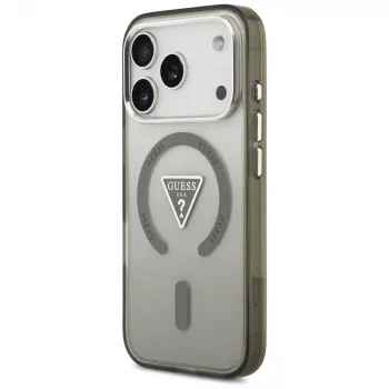 GUESS IML Gradient Triangle Logo pouzdro MagSafe pro iPhone 17 Pro Max – khaki