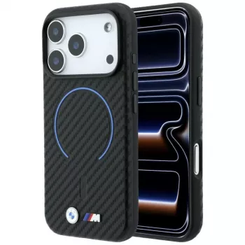 BMW M Carbon Printed Ring pouzdro MagSafe pro iPhone 18 Pro Max / 17 Pro Max – černé