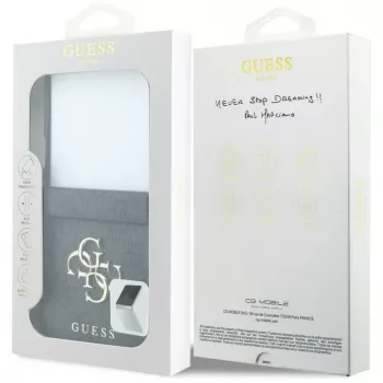 GUESS Big 4G Logo pouzdro pro Samsung Galaxy Z Flip 5 – černé