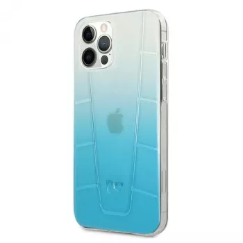 Pevné pouzdro Mercedes-Benz MEHCP12LCLGBL iPhone 12 Pro Max Transparent Line modré