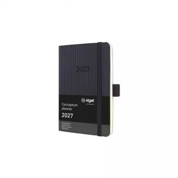 Týdenní diář Sigel Conceptum C2723 2027, cca A6, softcover, černý