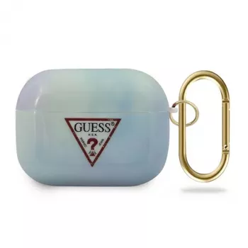 GUESS pouzdro AirPods Pro modré Tie & Dye Collection