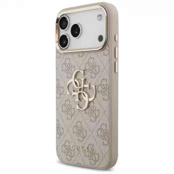 GUESS 4G Big 4G Classic Logo pouzdro pro iPhone 17 Pro Max / 18 Pro Max - růžové zlato