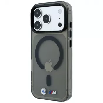 BMW M IML Glossy Metal Logo & Trims MagSafe pouzdro pro iPhone 18 Pro / 17 Pro - černá