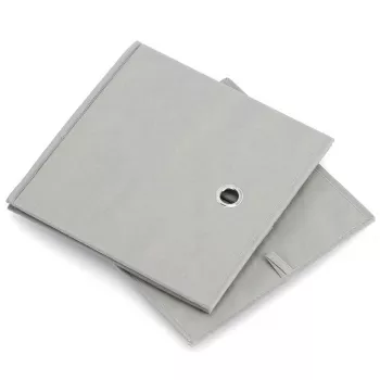 ZELLER 14422 úložná krabice z netkané textilie, šedá, 27L, skládací, s uchem