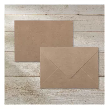 SIGEL DU700 C6 Kraft Paper Envelopes, Brown, 24 Pack, Self-Adhesive