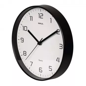 MAULdrip nástěnné hodiny 25 cm quartz černé