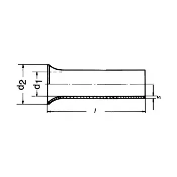 Klauke 7618V trubkový kabelový ok, 10 mm², M4, pocínovaná měď, DIN 46235