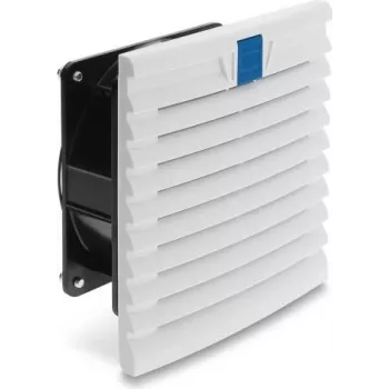 Delock axiální ventilátor 230 V AC s filtrem 148 x 148 x 68 mm, IP54, filtr G3, 160 m³/h, černý