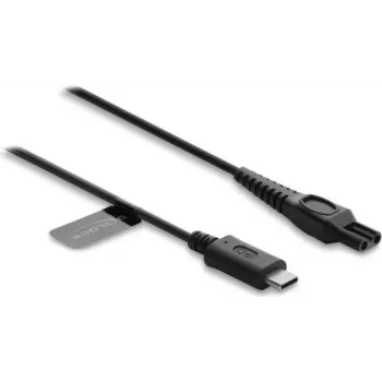 Delock USB Type-C nabíjecí kabel 15 V pro elektrické holicí strojky Philips OneBlade Pro 360 HQ7 HQ8 HQ9 série 1 m černý
