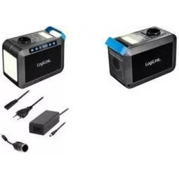Přenosná elektrárna LogiLink PPS0301 300W, 288Wh, čistá sinusová vlna, 1x AC, 1x DC, 4x USB-A, 1x USB-C PD, černá
