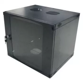 LogiLink 19 inch nástěnná jednodílná skříň 6U, flat pack, černá (RAL 9005)