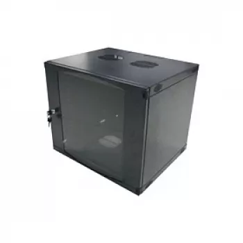 LogiLink 19 inch nástěnná jednodílná skříň 6U, flat pack, černá (RAL 9005)