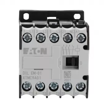 Eaton DILEM-01-G(24VDC) mini stykač, 3pólový, 1 NC, cívka 24 V DC, 4 kW AC-3