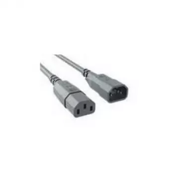 Bachmann prodlužovací napájecí kabel IEC C14 na C13, 0,75 m, šedý