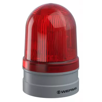 WERMA Signaltechnik Midi TwinFLASH 261.120.70 červené xenonové signální světlo, 12/24V AC/DC, IP65