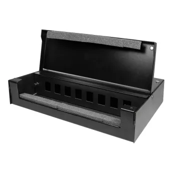 LogiLink konsolidační box pro 8 nebo 12 keystone modulů, kov, černý