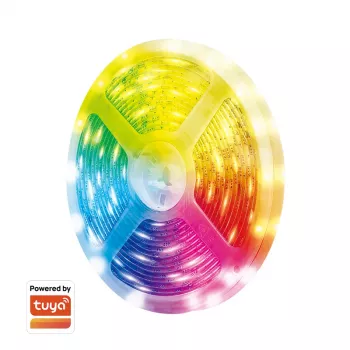 LogiLink WiFi Smart RGB+5700K světelný pásek, 5 m, kompatibilní s Tuya