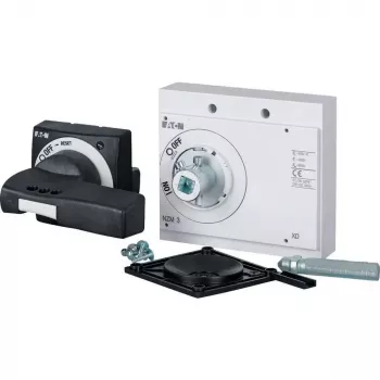 Eaton NZM3-XTVD-0 dveřní otočná rukojeť, černá, IP66, uzamykatelná