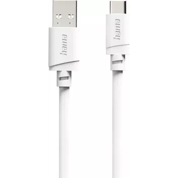 Hama USB-A na USB-C kabel, 2 m, bílý