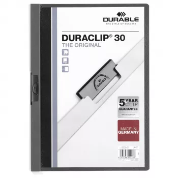 DURABLE DURACLIP 30 A4 klipový pořadač modrý