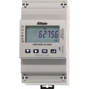 Třífázový elektroměr Eltako DSZ16DE-3x100A, přímé měření, neověřený, 100 A
