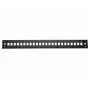 EQUIP 19 inch patch panel 24x LC-Duplex SC-Simplex, ocel, černý - 1U rackový modul