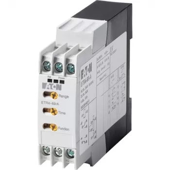 EATON ETR4-69-A multifunkční časové relé, 1 přepínací kontakt, 24-240 V AC/DC, 0,05 s - 100 h, DIN lišta