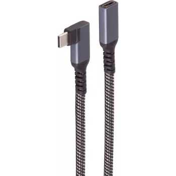 ShiverPeaks BS14-74013 kabel USB-C na USB-C 3.2 Gen 2, 0,5 m, černý/bílý