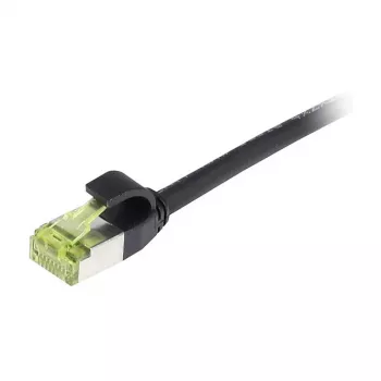 SYNERGY21 S217921 CAT6A S/FTP Slim patch kabel, 15m, černý, LSZH/TPE, 500MHz, 10Gbps