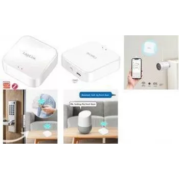 LogiLink Zigbee Gateway, Wi-Fi 802.11b/g/n, kompatibilní s Tuya, bílá